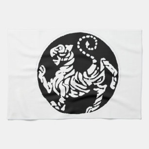 LINGE DE CUISINE TIGRE DE SHOTOKAN NOIR ET BLANC
