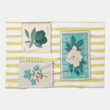 Timbre Postage vintage Cuisine Imprimer | Bleu rét