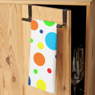 Linge De Cuisine Toit de cuisine blanc Arc-en-ciel