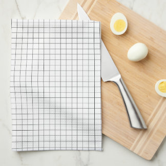 Linge De Cuisine Toit de toilette à thé noir et blanc