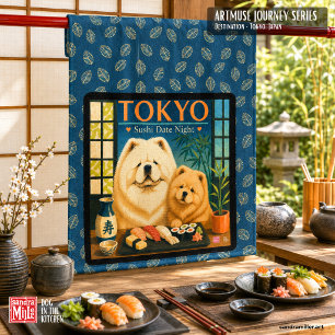 Linge De Cuisine TOKYO SUSHI DATE NIGHT Art Muse -Chow