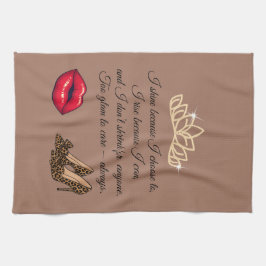 Linge De Cuisine Too Glam To Care – Chic Quote 