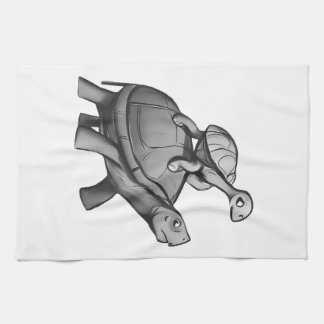 Linge De Cuisine Tortue chevauche une tortue