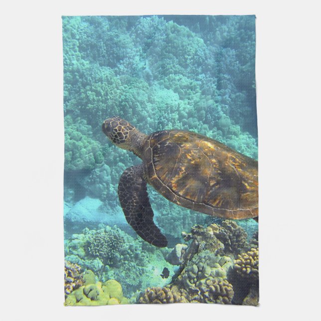 Linge De Cuisine tortue de mer (Vertical)