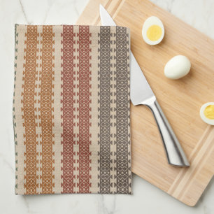 Linge De Cuisine Touche de Motif de Geo couleur