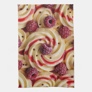 Linge De Cuisine Tourbillon de framboise crémeux - Esthétique de de