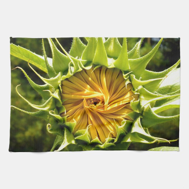 Linge De Cuisine Tourbillon de tournesol (Horizontal)