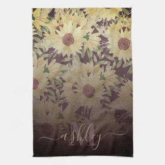 Linge De Cuisine Tournesol aquarelle