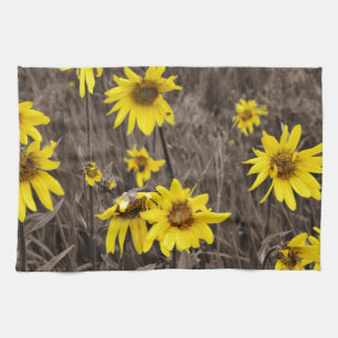 Linge De Cuisine Tournesol dans la Montagne Rocheuse