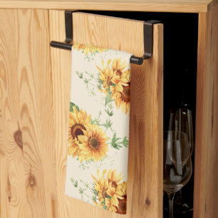 Linge De Cuisine Tournesols de jardin de campagne