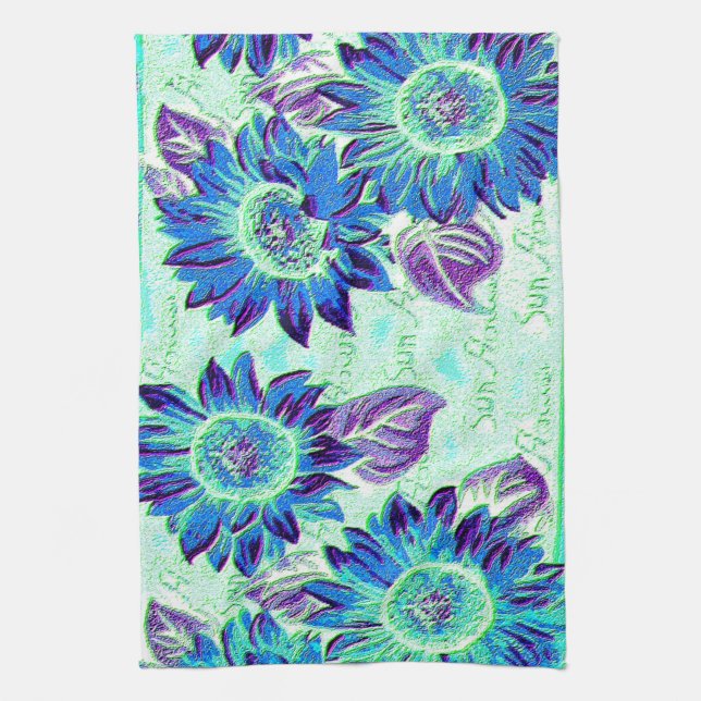 Linge De Cuisine Tournesols loufoques (Vertical)