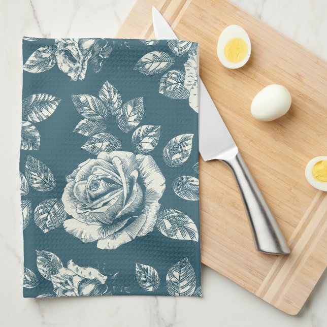 Linge De Cuisine Tout sur le floral (Quart Plié)