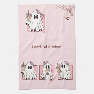 Linge De Cuisine Towel de cuisine Kawaii Halloween – Gentils fantôm