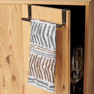 Linge De Cuisine Towel de cuisine rayé tribal bohème