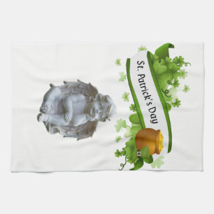 Linge De Cuisine Towel de cuisine Saint-Patrick ange