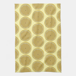 Linge De Cuisine Towels de cuisine à motif de citrons tranchés