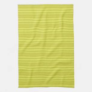 Linge De Cuisine Traces horizontales Chartreuse Motif jaune