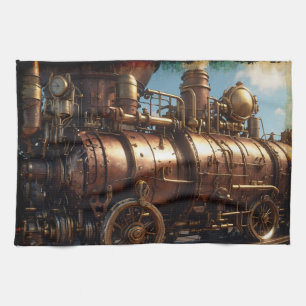 Linge De Cuisine Train à vapeur en cuivre vapeur