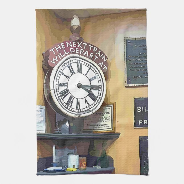 LINGE DE CUISINE TRAIN STATIONS (Vertical)