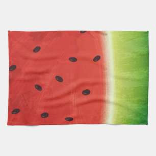 Linge De Cuisine Tranche géante de pastèque à l'aquarelle mignonne