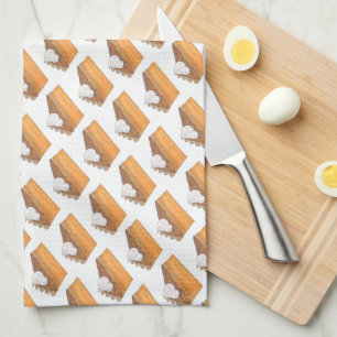Linge De Cuisine Tranches de tarte à la pomme de terre douce Nourri