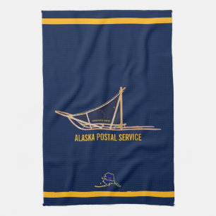 Linge De Cuisine Transporteur postal de l'Alaska Dog Sled