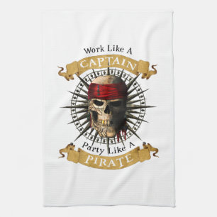 Linge De Cuisine Travailler Comme Une Partie De Capitaine Comme Un 