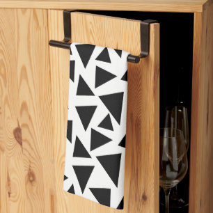 Linge De Cuisine Triangles noirs