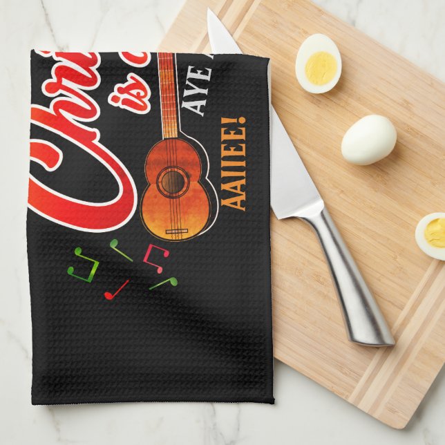 Linge De Cuisine Trini Noël est de Best on BLACK (Quart Plié)