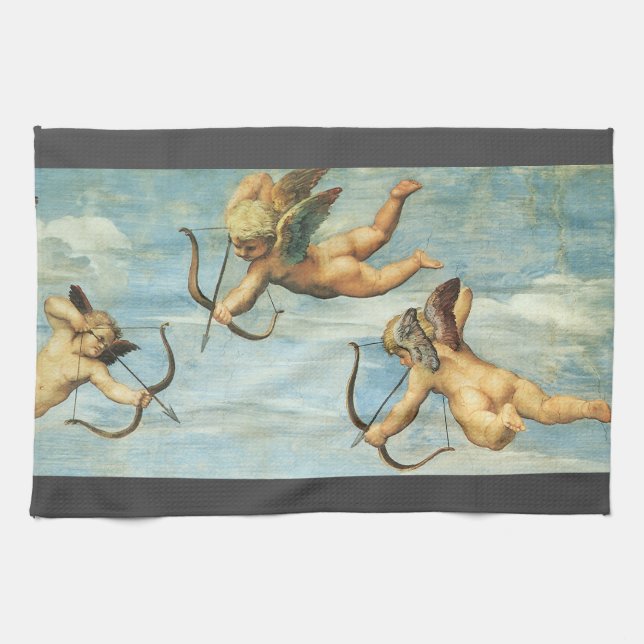 Linge De Cuisine Triomphe de Galatea Angels détail par Raphael Sanz (Horizontal)