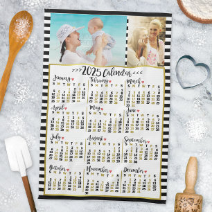 Linge De Cuisine Tripes du calendrier mensuel de 2025   Photos pers
