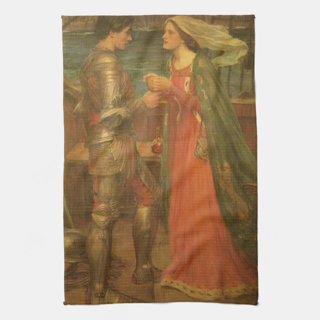 Linge De Cuisine Tristan et Iseult par John William Waterhouse (Vertical)
