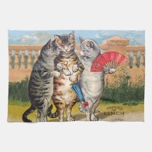 Linge De Cuisine Trois Petits Chatons Illustration de Mère l'Oie
