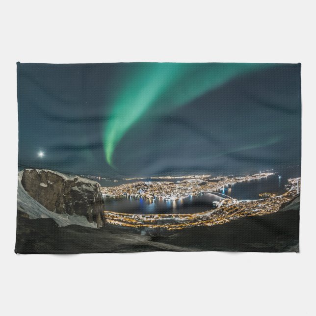 Linge De Cuisine Tromso Northern Lights (Horizontal)