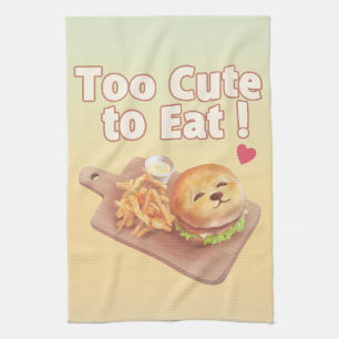 Linge De Cuisine Trop mignon pour manger : l'art du burger Bichon s