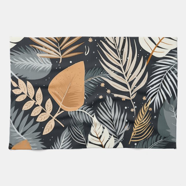 Linge De Cuisine Tropical Elegant Motif (Horizontal)
