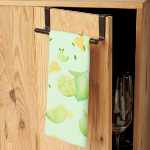 Linge De Cuisine Tropical Green Citrus SUMMER Orange lemon Slice