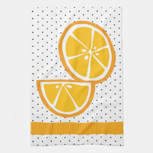 Linge De Cuisine Tropical Orange Slices Wedges Citrus Fruit d'été