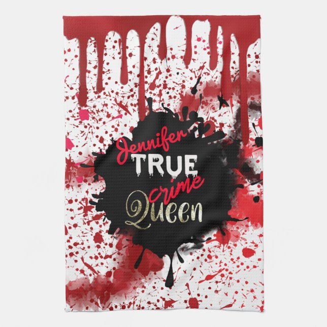 Linge De Cuisine True Crime Queen (Vertical)