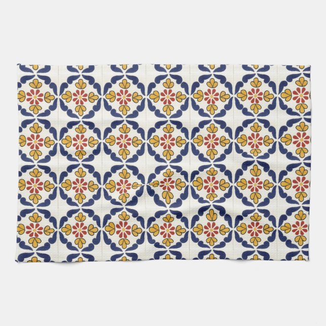 Linge De Cuisine Tuile de Talavera de Mexicain (Horizontal)