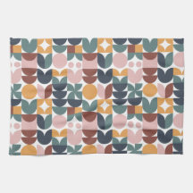 Tulip Scandinave moderne Motif géométrique