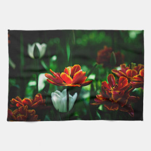 Linge De Cuisine Tulipe rouge - Sa Majesté le roi