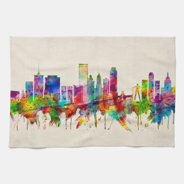 Linge De Cuisine Tulsa Oklahoma Skyline (Horizontal)
