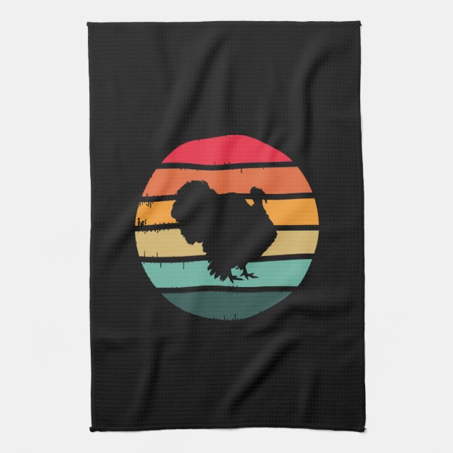 Linge De Cuisine Turquie Oiseau Thanksgiving Distressed coucher de  (Vertical)