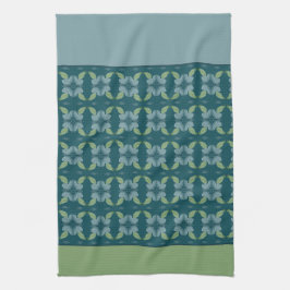 Linge De Cuisine Turquoise Avec Vert Et Blues