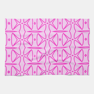 Linge De Cuisine Two Toned Pink Pattern Kitchen Towels