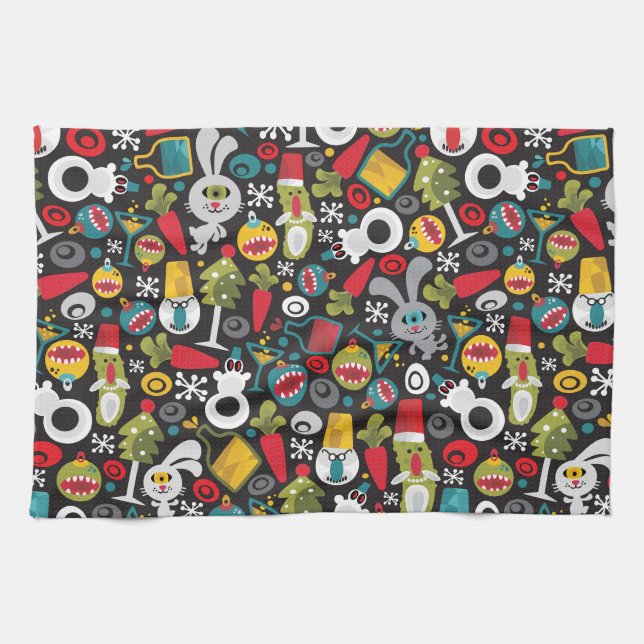 Linge De Cuisine Ugly Christmas and Happy New Year (Horizontal)