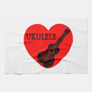 Linge De Cuisine Ukulele Love