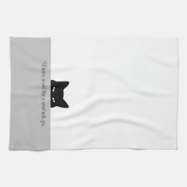 Linge De Cuisine Un chat sournois aimerait un mot avec vous