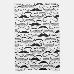 Linge De Cuisine Un club des messieurs. Motif 2 de moustache